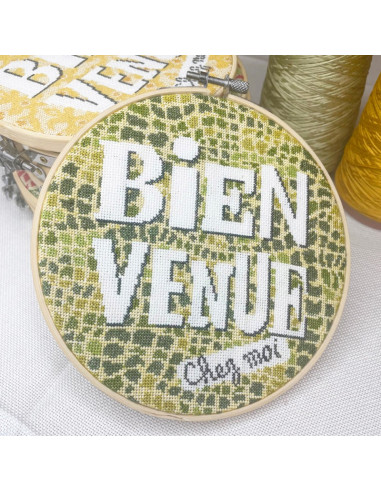 Lili Points - Fiche point de croix compté - Bienvenue "Croco"