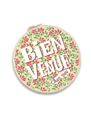 Lili Points - Fiche point de croix compté - Bienvenue "Fleurs"