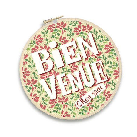 Lili Points - Fiche point de croix compté - Bienvenue "Fleurs"