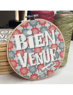 Lili Points - Fiche point de croix compté - Bienvenue "Tampons Bicolores"