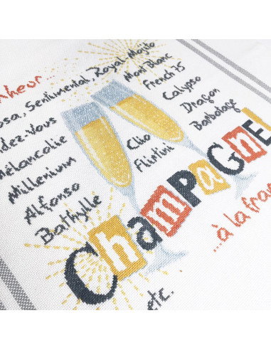 Lili Points - Fiche point de croix compté - Le Champagne