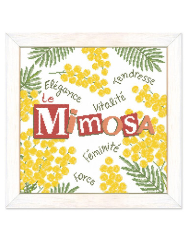 Lili Points - Fiche point de croix compté - Le Mimosa