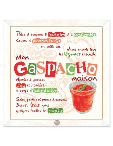 Lili Points - Fiche point de croix compté - Le Gaspacho