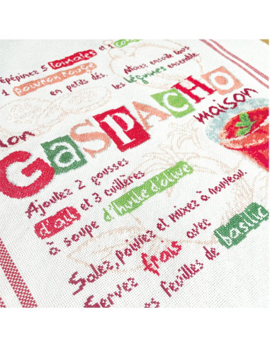 Lili Points - Fiche point de croix compté - Le Gaspacho