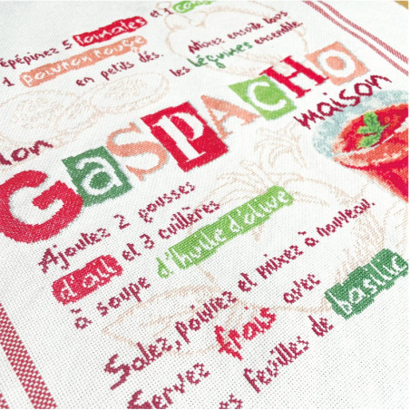 Lili Points - Fiche point de croix compté - Le Gaspacho