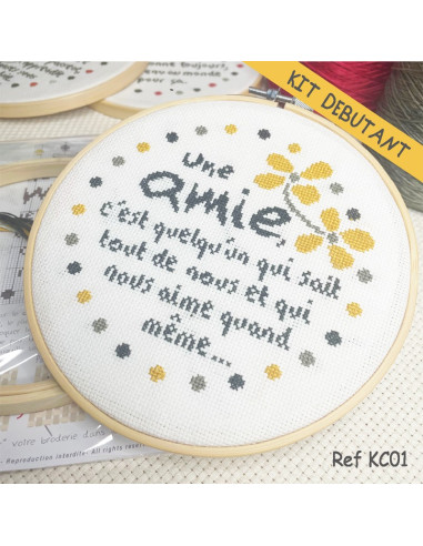 Lili Points - Kit point de croix - Une amie