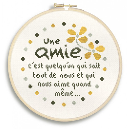 Lili Points - Kit point de croix - Une amie