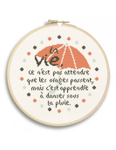 Lili Points - Kit point de croix - La vie