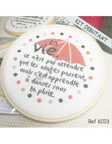Lili Points - Kit point de croix - La vie