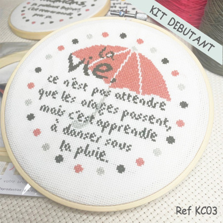 Lili Points - Kit point de croix - La vie