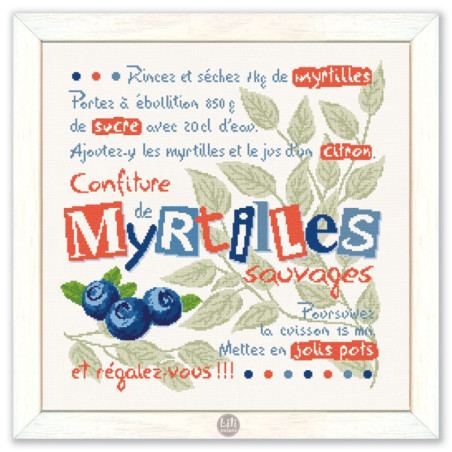Lili Points - Fiche point de croix compté - La confiture de Myrtilles
