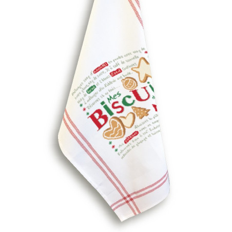 Lili Points - Torchon Mes Biscuits de Noël
