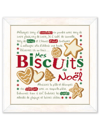 Lili Points - Fiche point de croix compté - Mes Biscuits de Noël