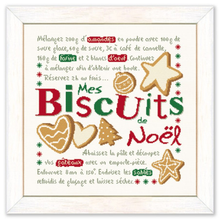 Lili Points - Fiche point de croix compté - Mes Biscuits de Noël