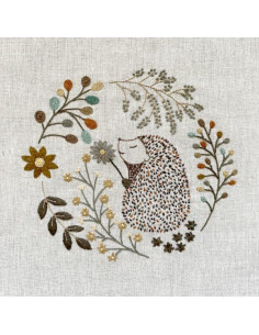 Kit de broderie traditionnelle "Simon le hérisson" de Un Chat dans l'aiguille