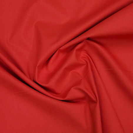 tissu-coton-popline-uni-rouge-broderie-passion