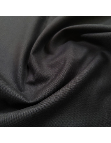Tissu aspect lin - uni noir