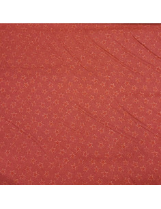 Tissu coton petites étoiles rouges