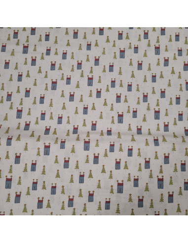 Tissu coton minis motifs d'hiver