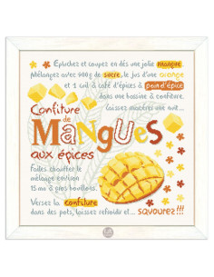 Lili Points - Fiche point de croix compté - La confiture de Mangues