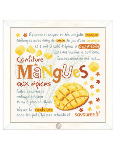 Lili Points - Fiche point de croix compté - La confiture de Mangues