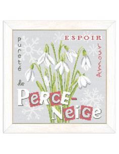 Lili Points - Fiche point de croix compté - Le Perce-Neige