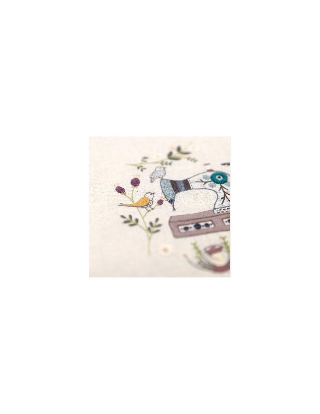 Kit Broderie DMC Colibri Par Un Chat Dans L'Aiguille - Niveau Avancé 17.6 X 17.6 Cm