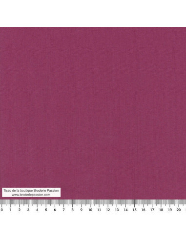 tissu-coton-popline-uni-fushia-broderie-passion