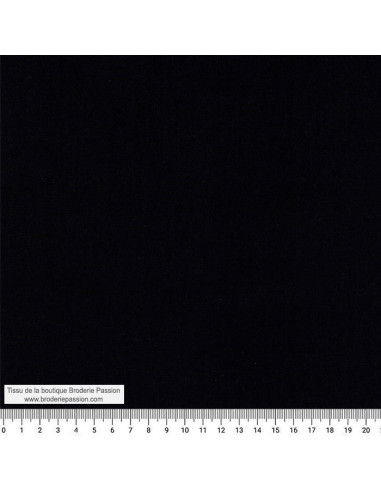 tissu-coton-popline-uni-noir-broderie-passion