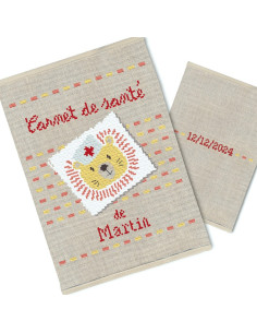 Lili Points - Fiche point de croix compté - Carnet de santé "Lion"