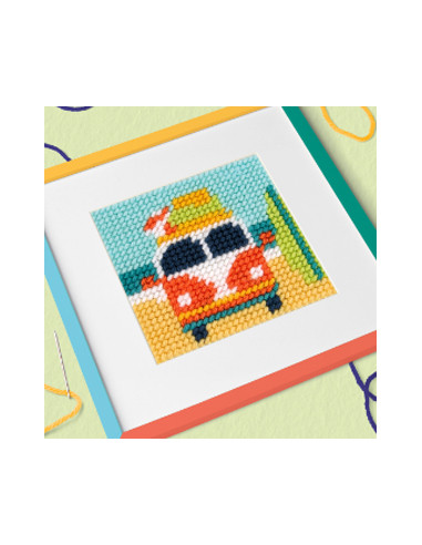 Kit de broderie pour enfant, demi point de...