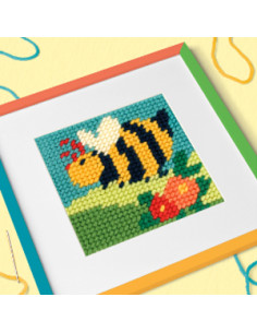Kit de broderie pour enfant, demi point de croix - Bertie...