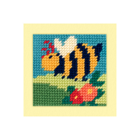 Kit de broderie pour enfant, demi point de croix - Bertie l'abeille de DMC