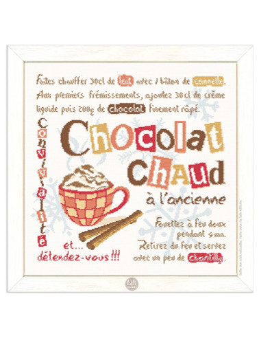 Lili Points - Fiche point de croix compté - Chocolat Chaud