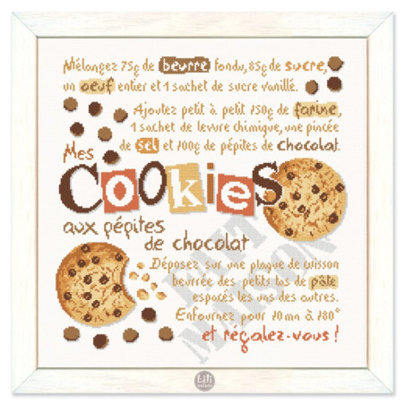 Lili Points - Fiche point de croix compté - Les cookies