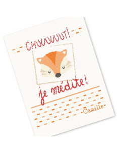 Lili Points - Plaid Bébé Renard - Fiche de broderie au point de croix compté