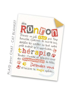 Lili Points - Plaid pour chat - Fiche de broderie au point de croix compté