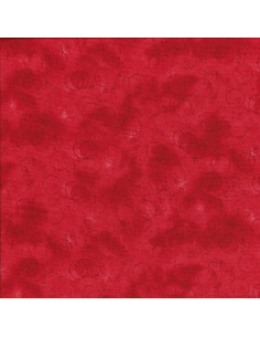 Tissu coton rouge circle