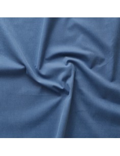 Velours côtelé milleraies - bleu moyen