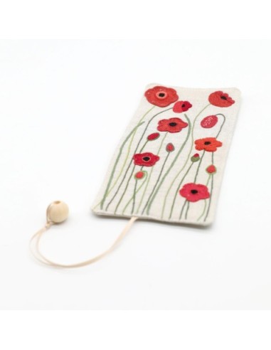 Kit de broderie traditionnelle "Marque pages coquelicots" de Un Chat dans l'aiguille