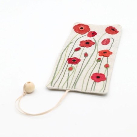 Kit de broderie traditionnelle "Marque pages coquelicots" de Un Chat dans l'aiguille
