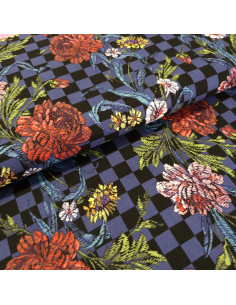 Tissu coton - fleuri
