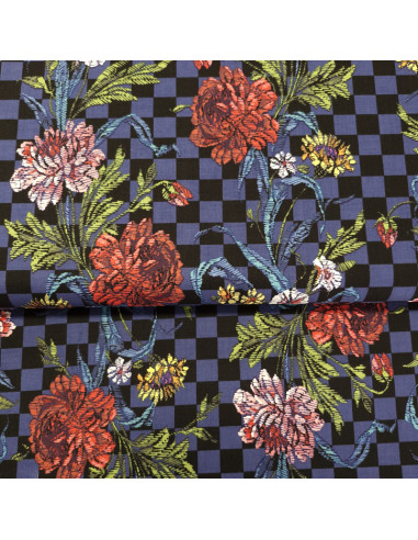 Tissu coton - fleuri
