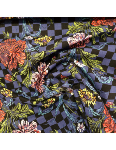 Tissu coton - fleuri