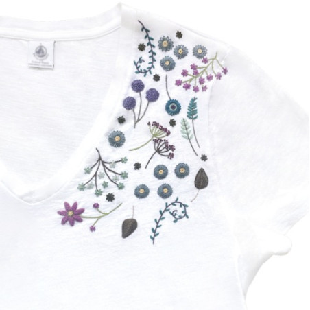 Planche custo de broderie traditionnelle "Margot" de Un Chat dans l'aiguille