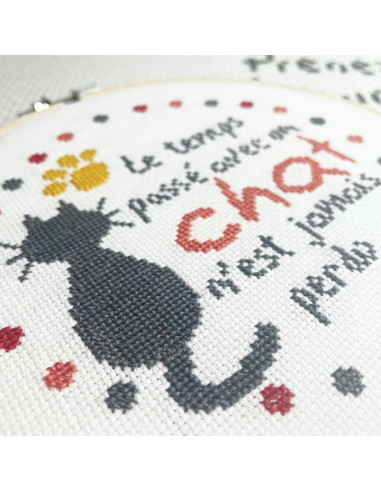 Lili Points - Kit point de croix - Le chat