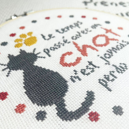 Lili Points - Kit point de croix - Le chat