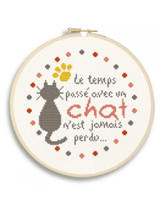 Lili Points - Kit point de croix - Le chat