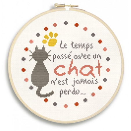 Lili Points - Kit point de croix - Le chat