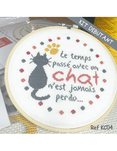 Lili Points - Kit point de croix - Le chat